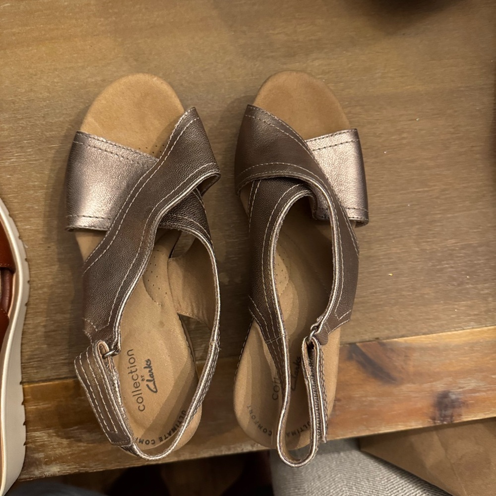 Clarks Women's Bronze Sandals